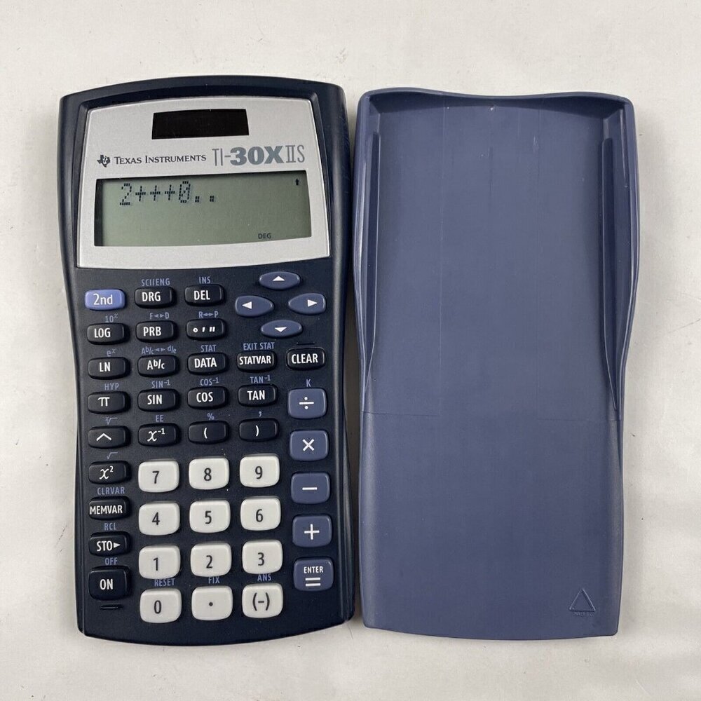 Texas Instruments TI-30X IIS Solar Scientific Calculator Tested Working